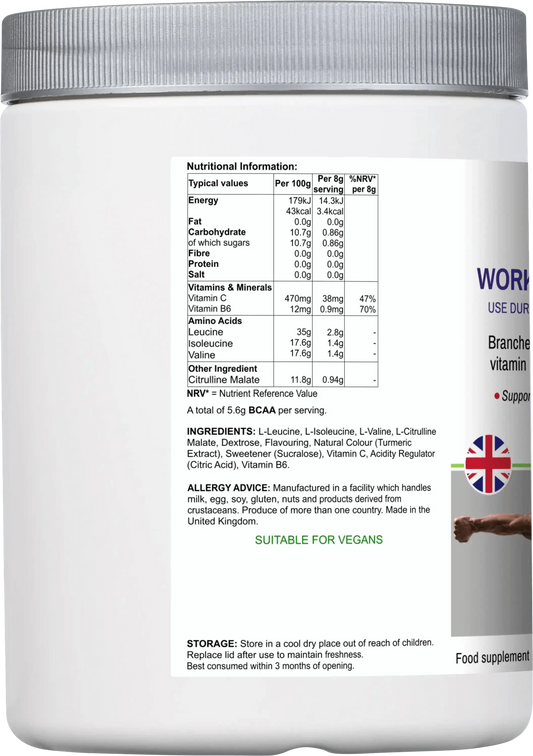 BCAA Amino Acids Drink Mix – Muscle & Endurance-1