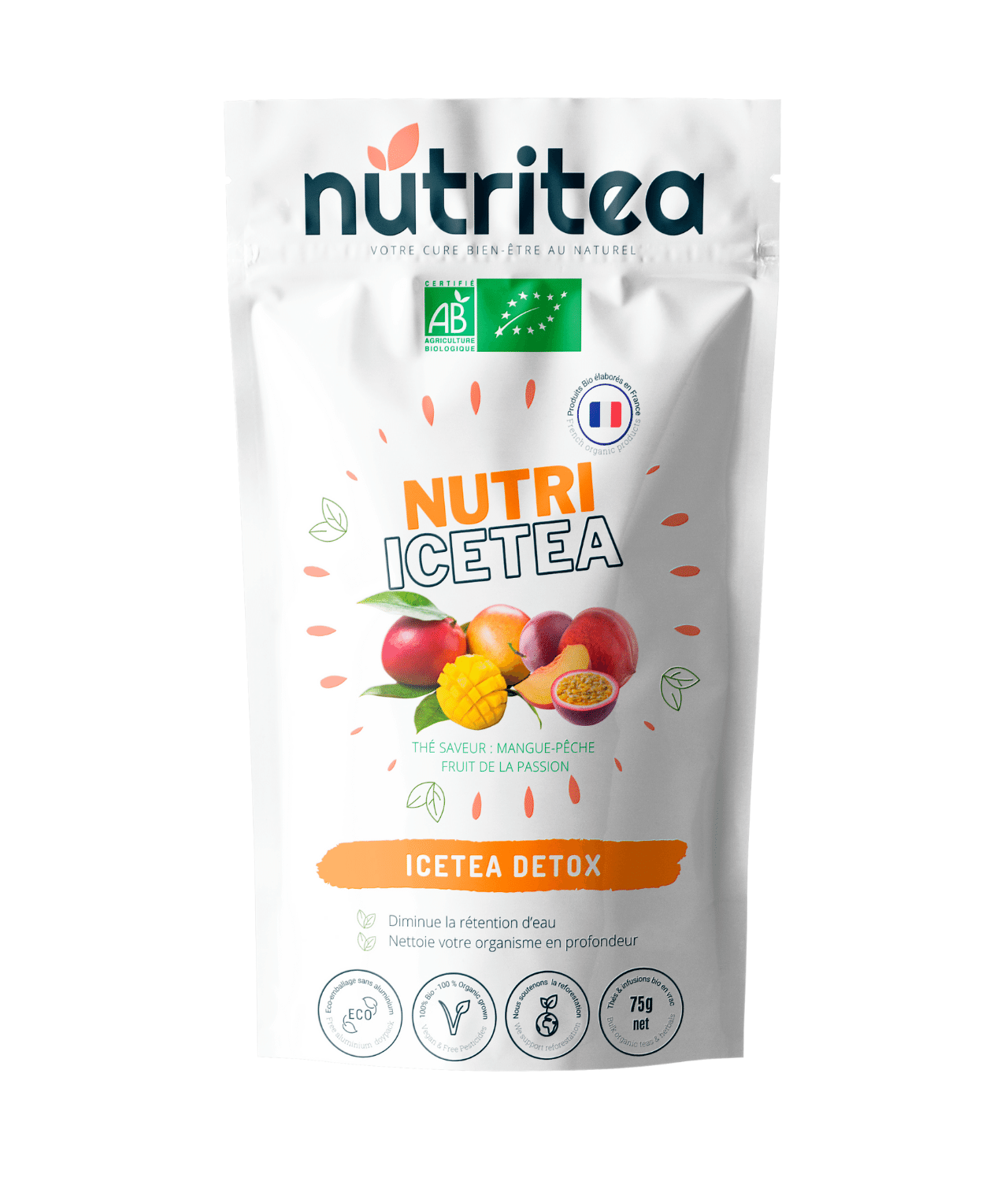 „Nutri-IceTea“ – ekologiška detoksikuojanti ledinė arbata, kurią galima gerti šaltą arba karštą.
