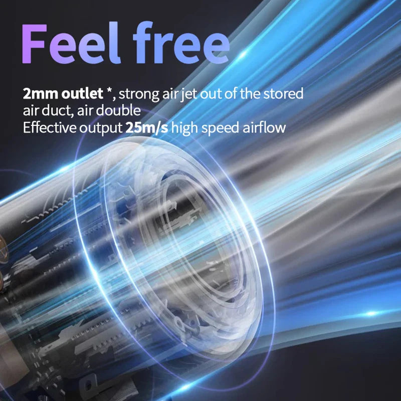 Profesionalus neigiamų joninių spindulių plaukų džiovintuvas su LED lempute