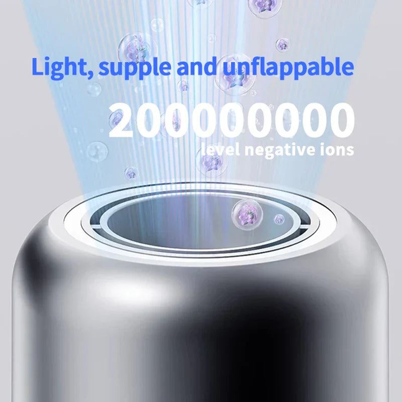 Profesionalus neigiamų joninių spindulių plaukų džiovintuvas su LED lempute