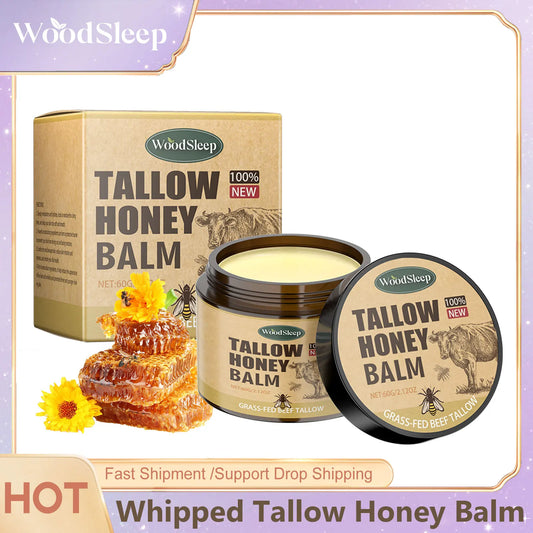 Whipped Beef Tallow and Honey Balm Skin Face Moisturizer Fast