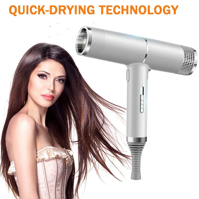 Strong Wind Hair Dryer with Blue Light & Anion Technology