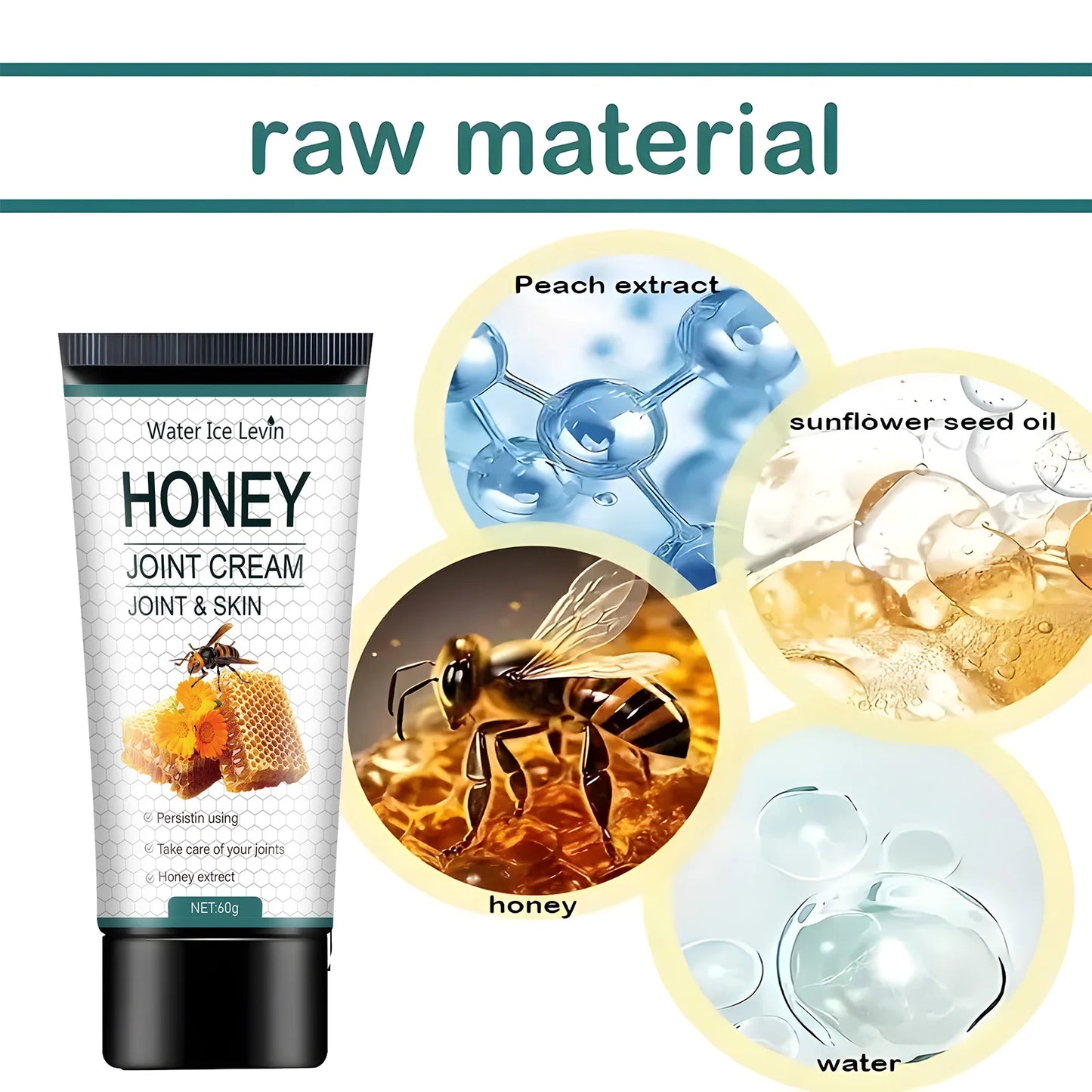 Bee Venom Joint Cream - Hypoallergenic Soothing Moisturizing Lotion,