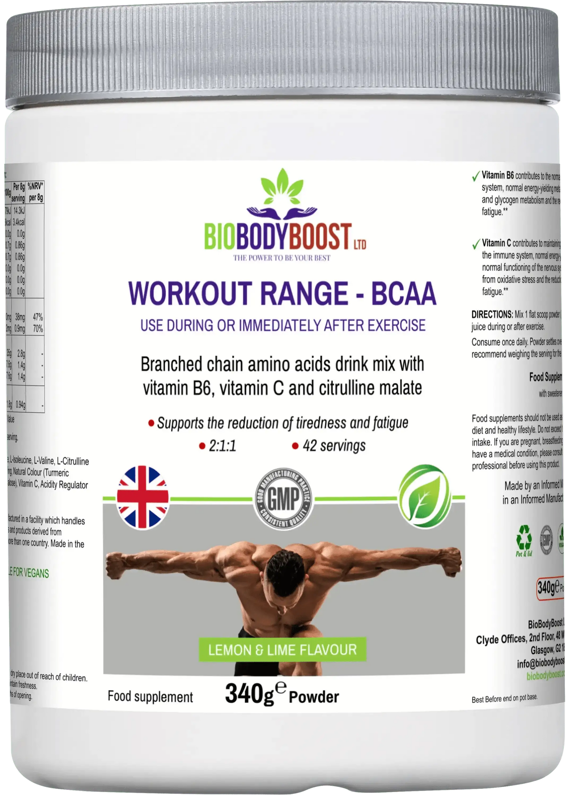 BCAA Amino Acids Drink Mix – Muscle & Endurance-0