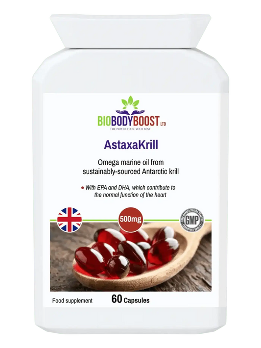 AstaxaKrill Antarctic Krill Oil 500mg - 60 Capsules-0